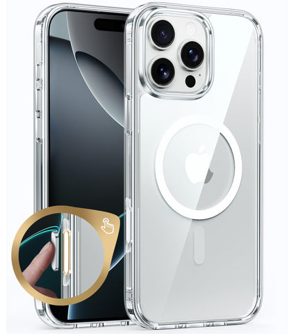 FNTCASE Clear Case For iPhone 17 Pro Max Screen Protector