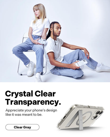 Ultra Clear Kickstand Case for iPhone 16 Pro Max