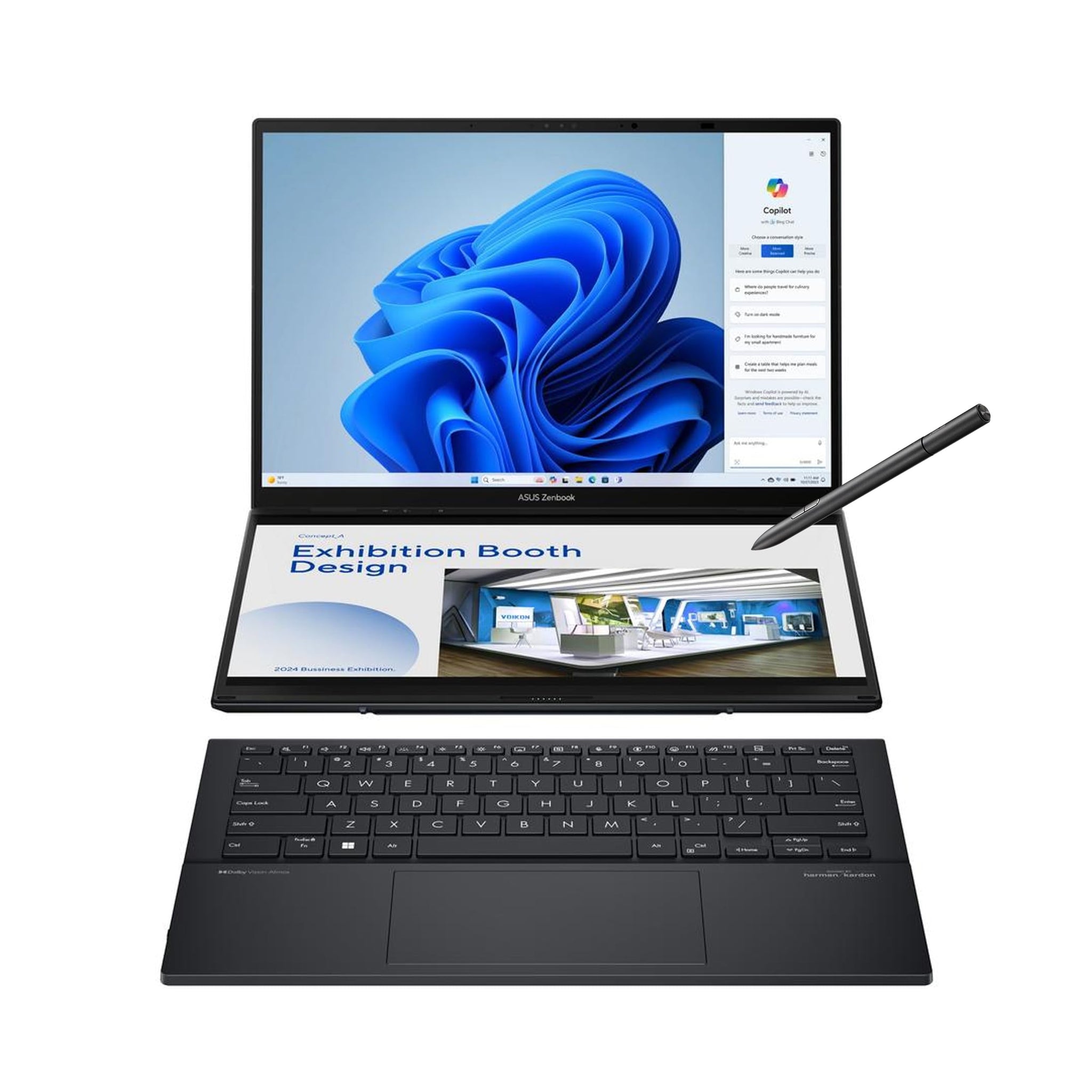 ASUS Zenbook Duo Laptop with Dual 14 Inch OLED Display