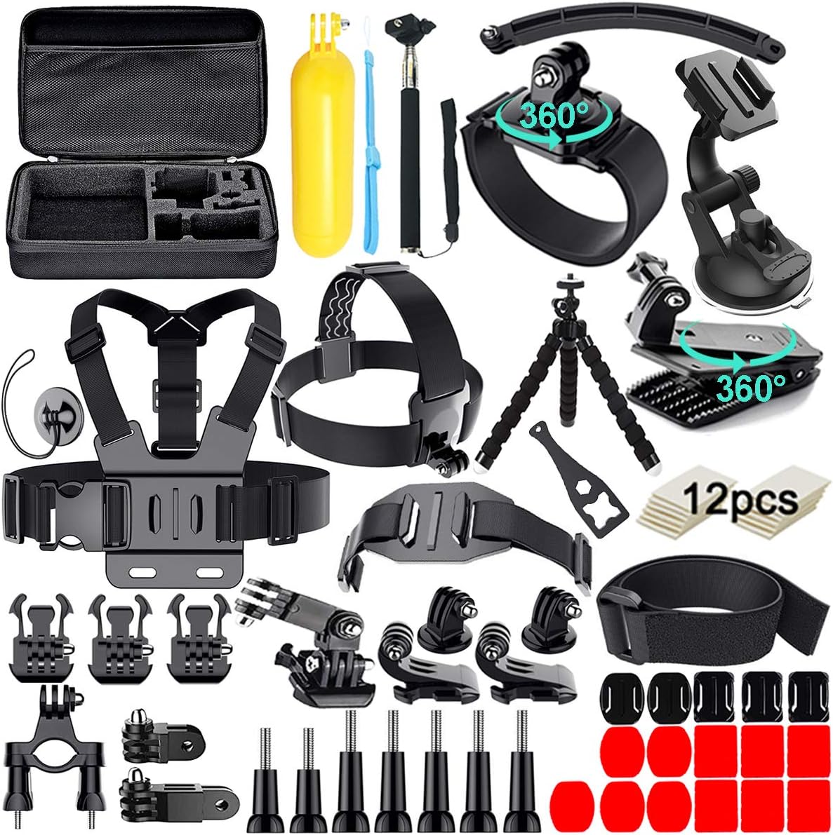 61 in 1 Action Camera Accessory Kit for Ultimate Versatility