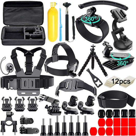 61 in 1 Action Camera Accessory Kit for Ultimate Versatility