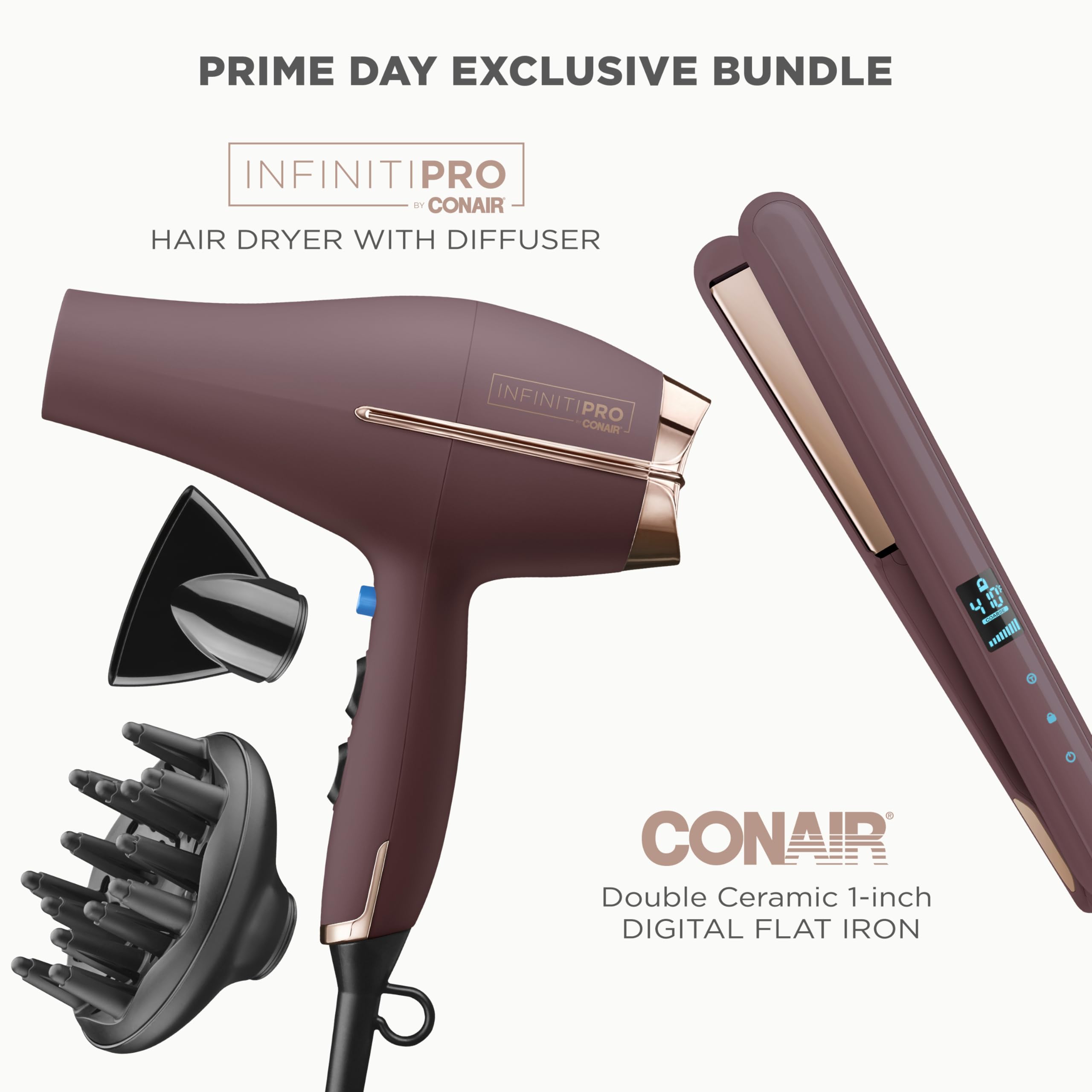 InfinitiPRO Hair Dryer With Diffuser For Faster Drying