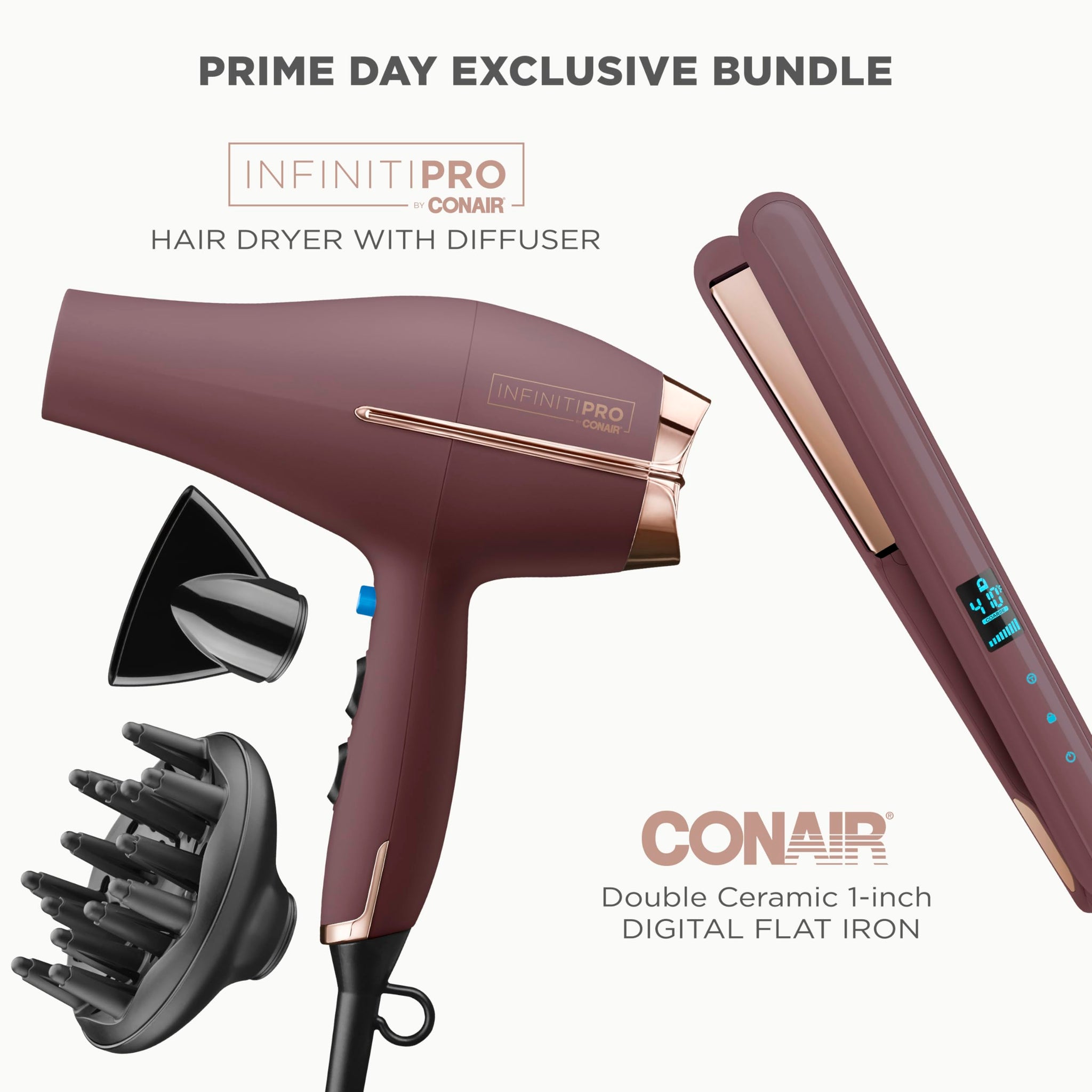 InfinitiPRO Hair Dryer With Diffuser For Faster Drying