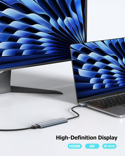 USB C Hub Docking Station Dual 4K HDMI 60Hz With 100W PD