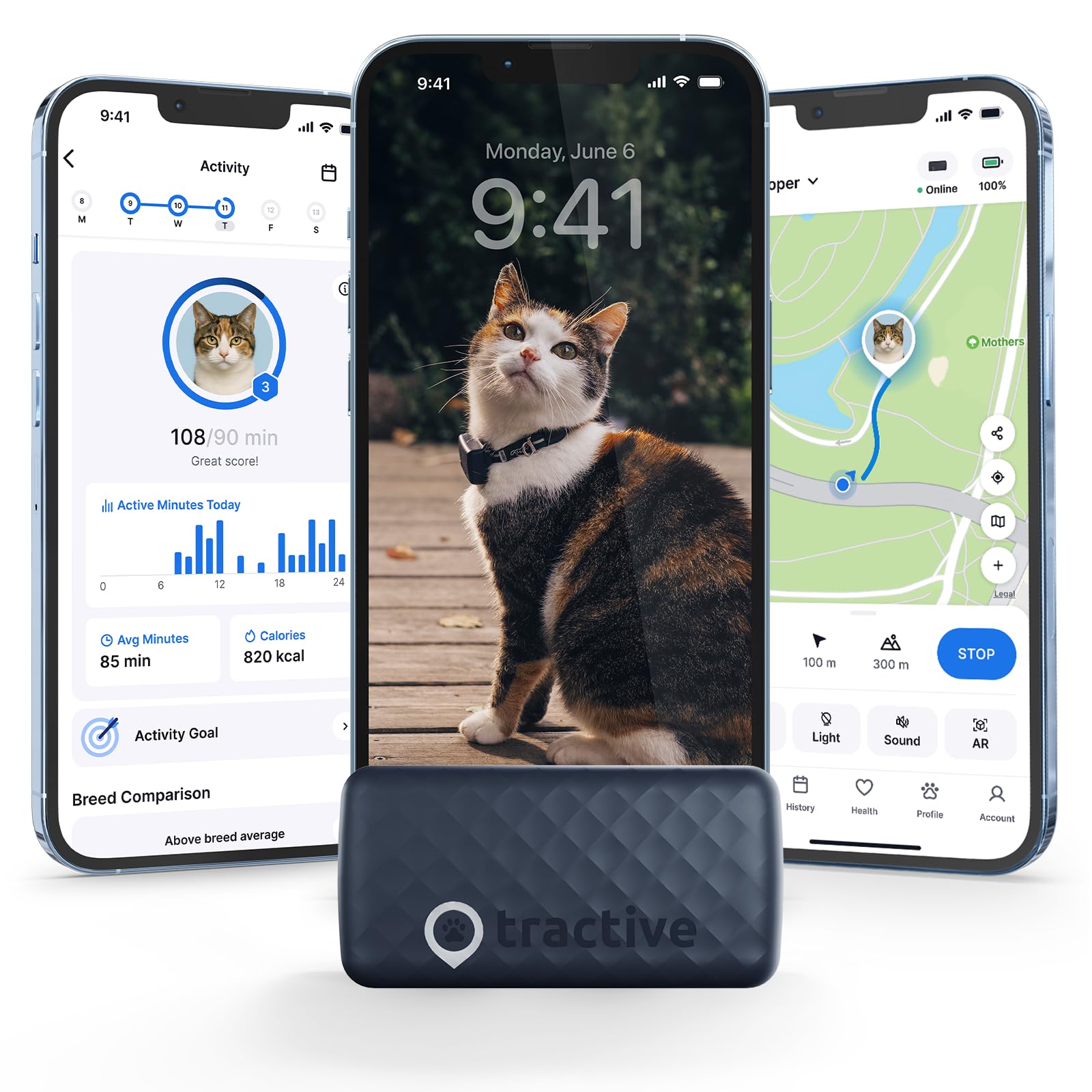 Tractive Smart Cat GPS Tracker with Real Time Monitoring