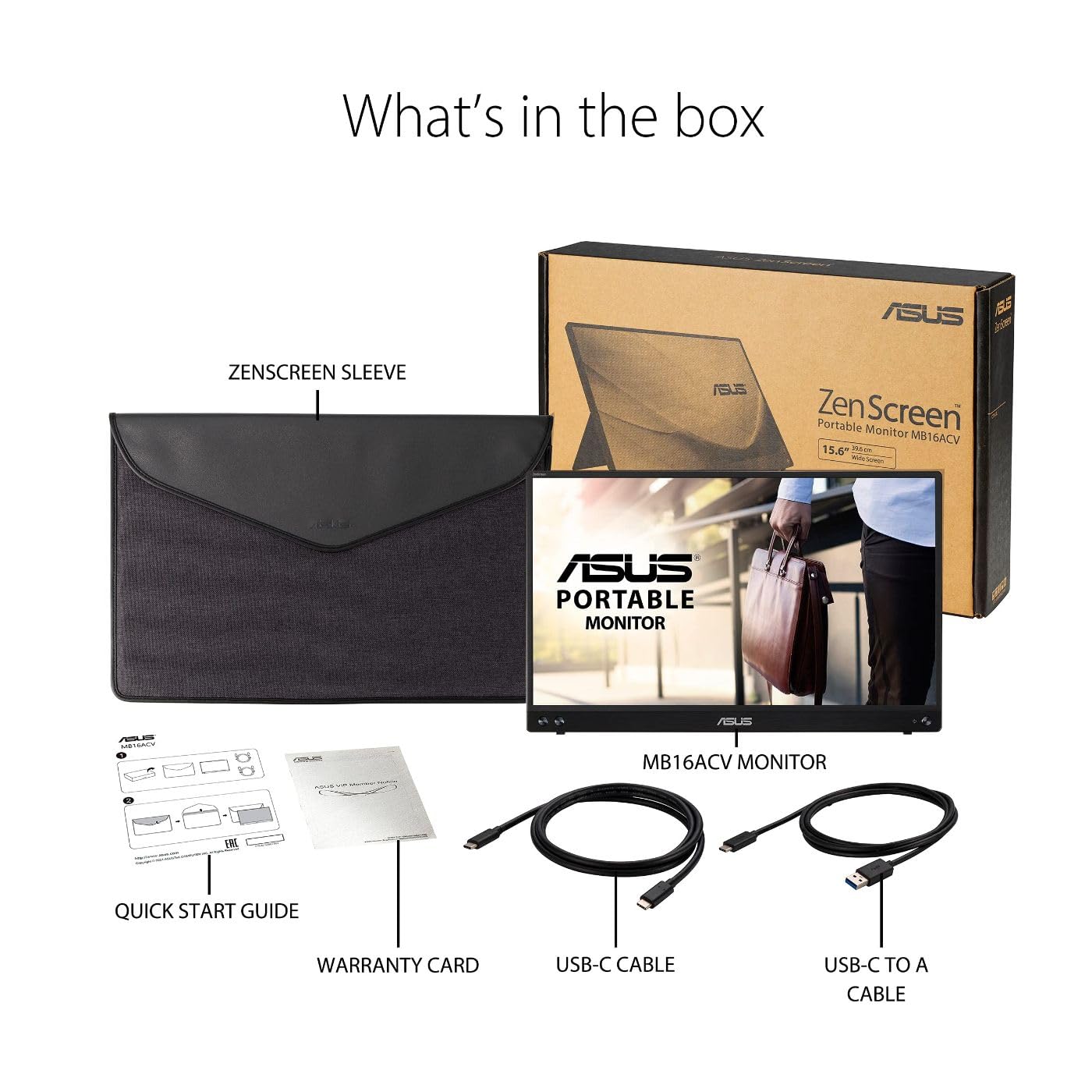 ASUS ZenScreen 15.6 Inch Portable Monitor for Travel