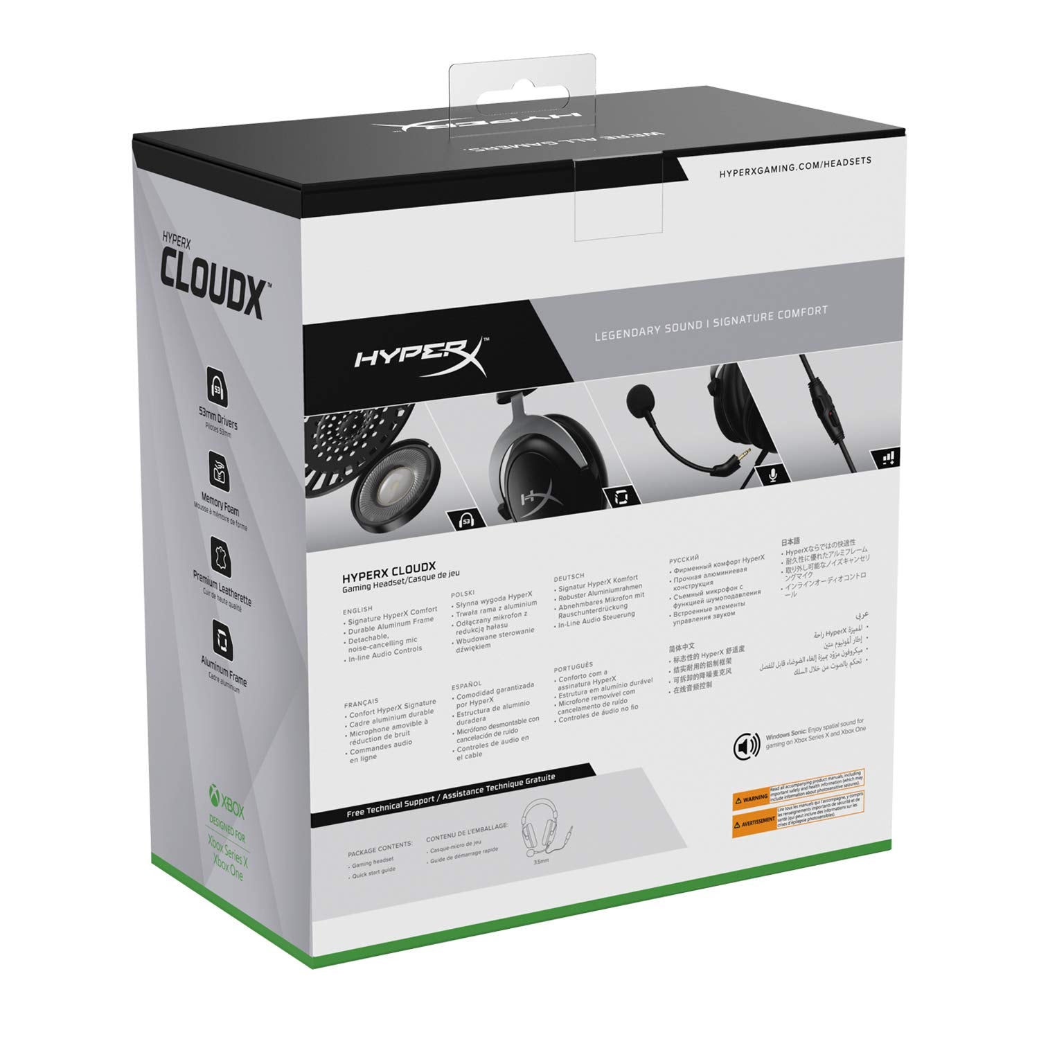 HyperX CloudX Xbox Gaming Headset with Noise Cancelling Mic