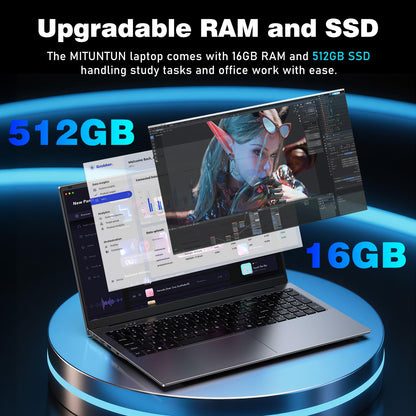 2025 17.3 Inch Gaming Laptop N150 3.6GHz 16GB RAM 1TB SSD
