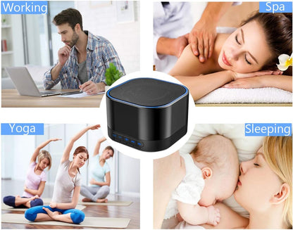 Magicteam White Noise Machine 20 Sounds 32 Levels Black