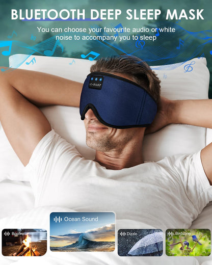 Sleep Headphones Bluetooth Eye Mask for Side Sleepers