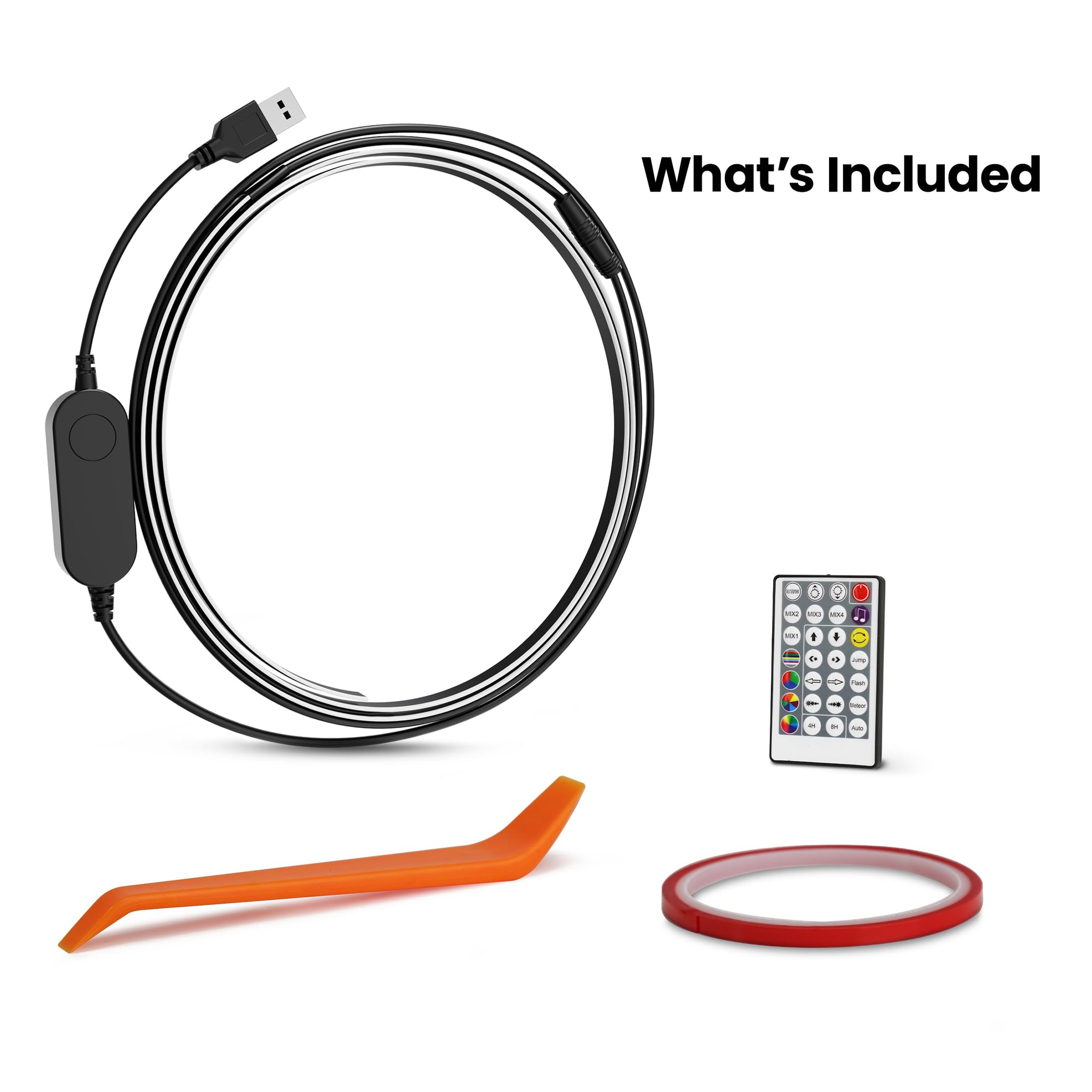 Dimmable RGB Color LED Tape Light For Indoor Ambiance