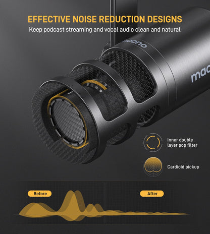 Maono PD100 XLR Cardioid Dynamic Podcast Microphone