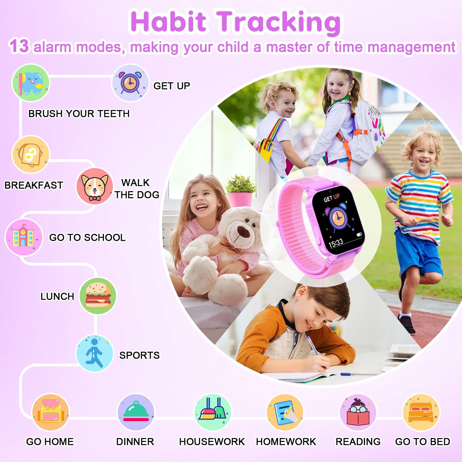 Kids Smartwatch With Educational Games And Camera HD
