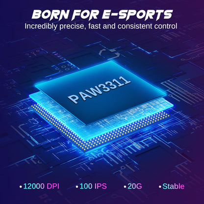 Redragon Wireless Gaming Mouse with 8000 DPI Performance