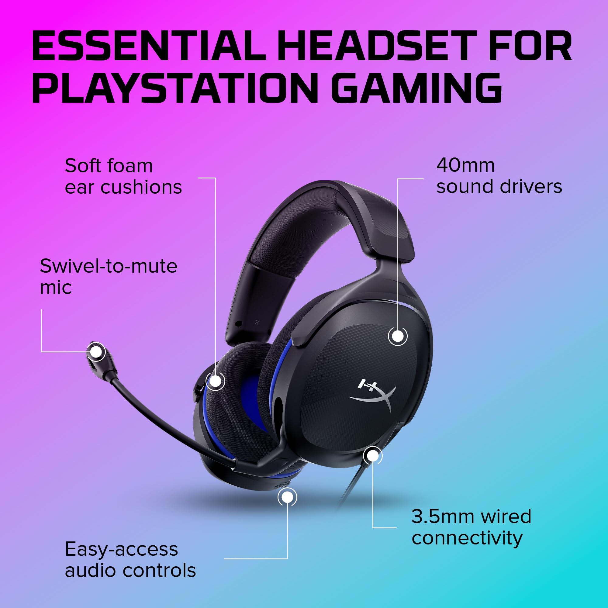 HyperX Cloud Stinger 2 Core Gaming Headset for PlayStation