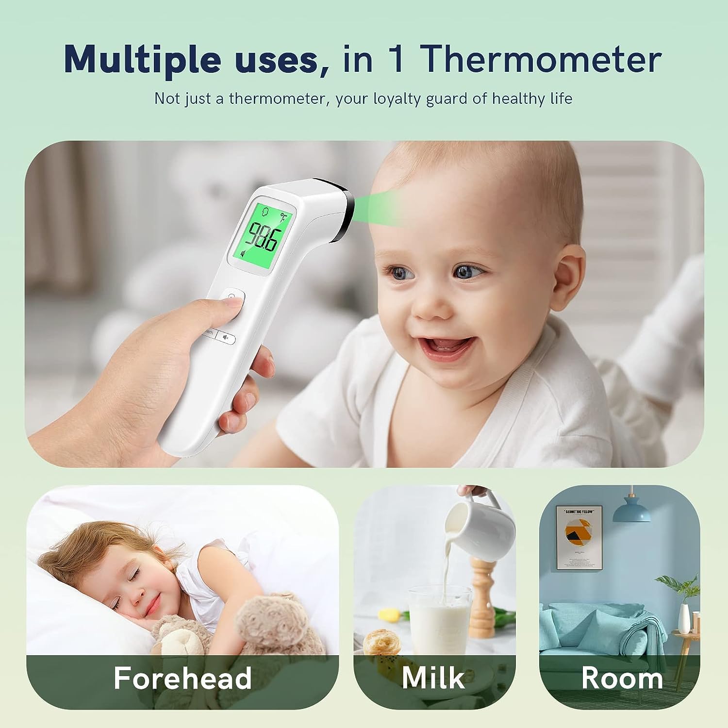 No Touch Digital Thermometer with Fever Alarm for Home Use