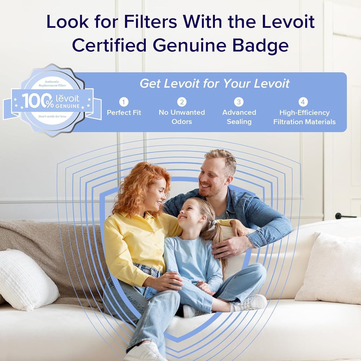 Levoit Air Purifier for Home Allergies and Pet Hair