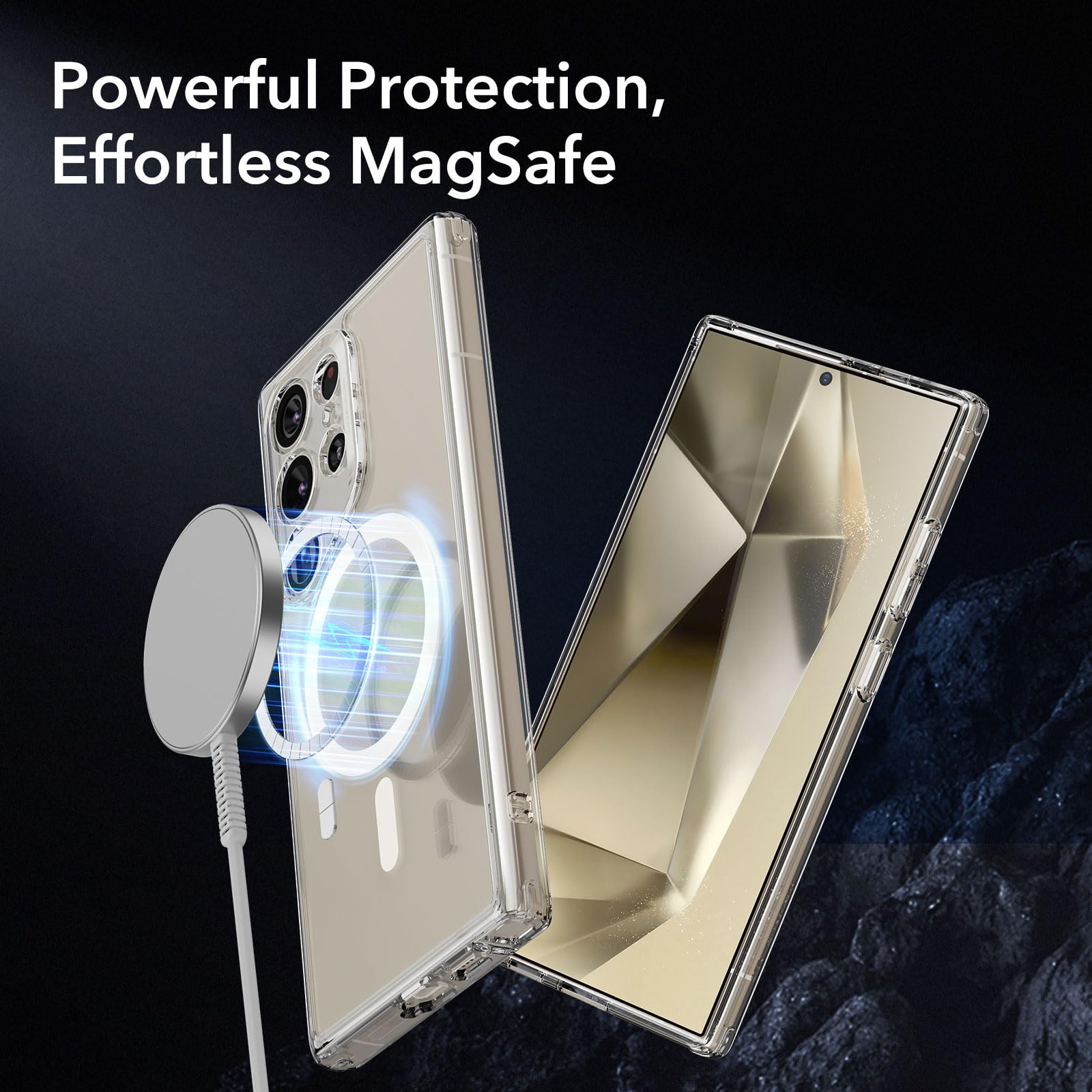 ESR Clear Black Case for Samsung Galaxy S25 Ultra