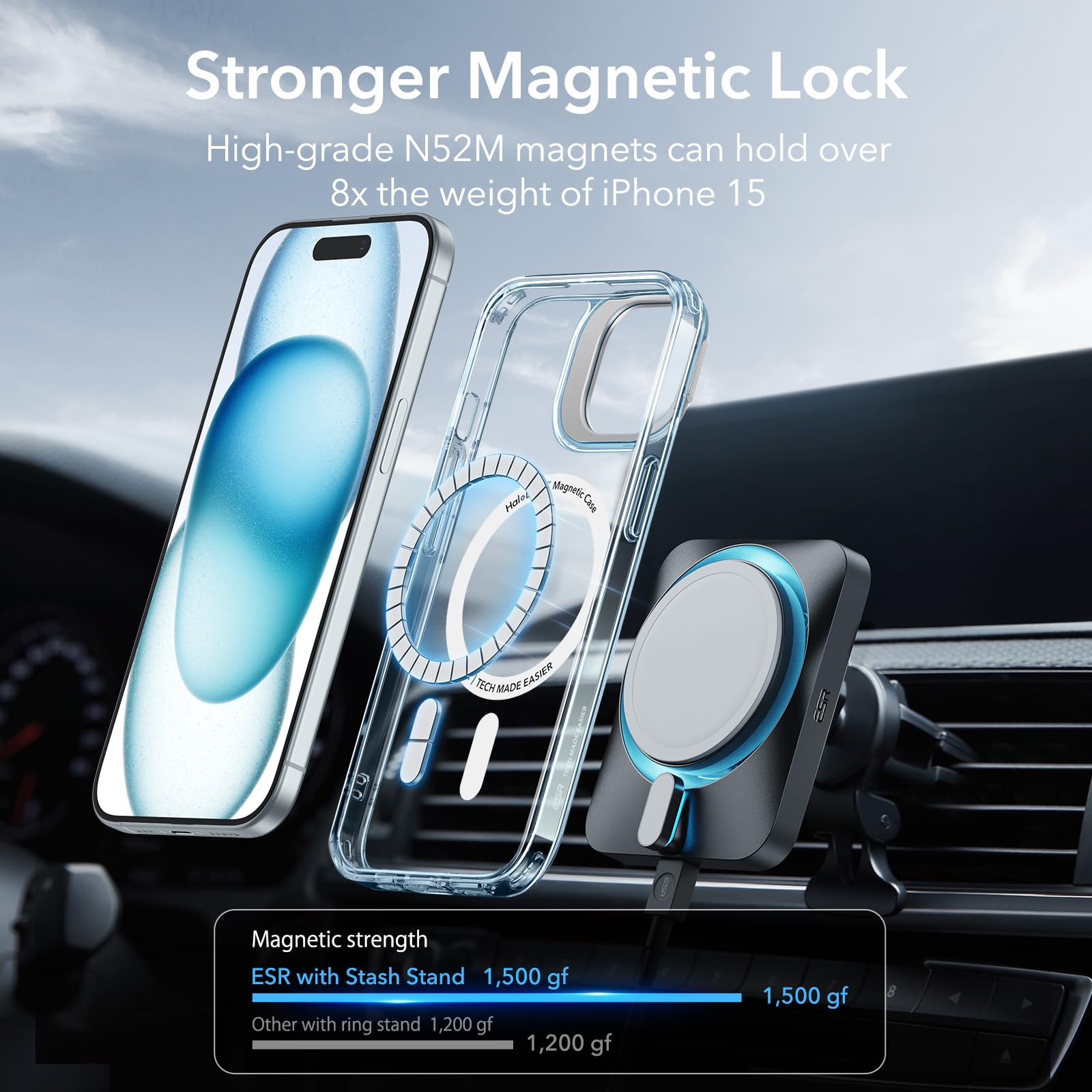 Military-Grade iPhone 16 Pro Max Case with Built-in Stand