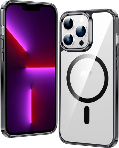 FNTCASE IPhone 16 Case Clear Magnetic MagSafe Screen Protector Drop Proof Rugged