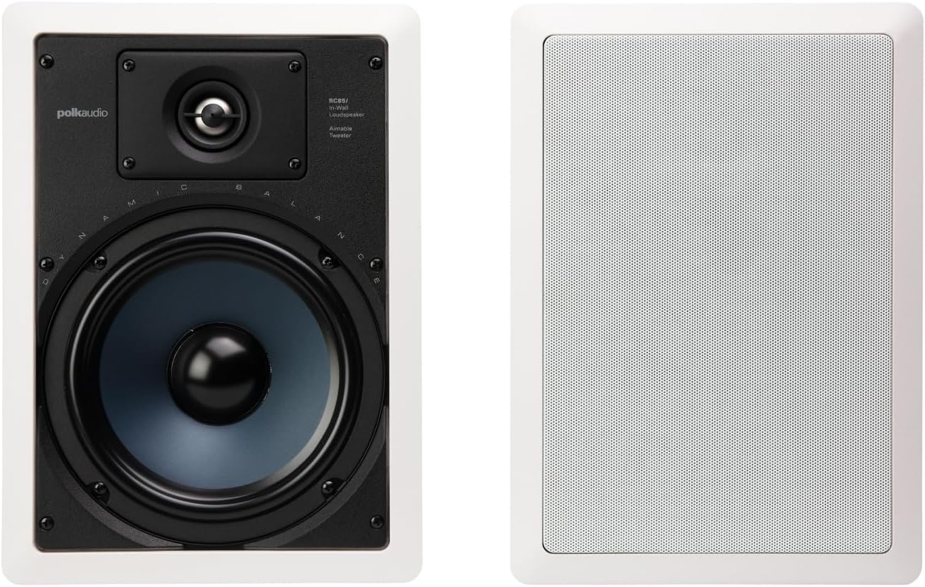 Polk Audio RC80i In Ceiling Speakers with Immersive Sound