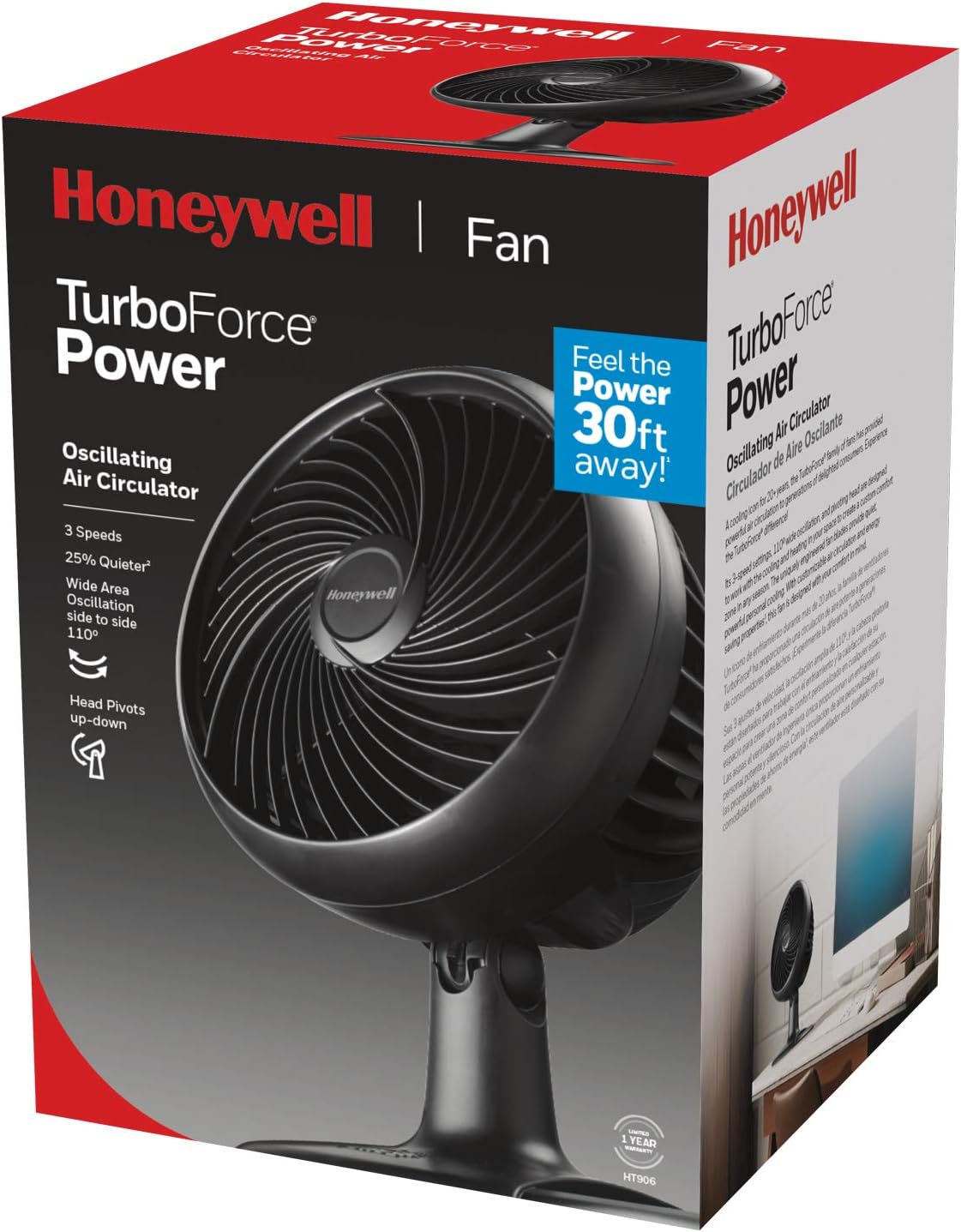 Honeywell Turbo Force Oscillating Fan for Intense Cooling