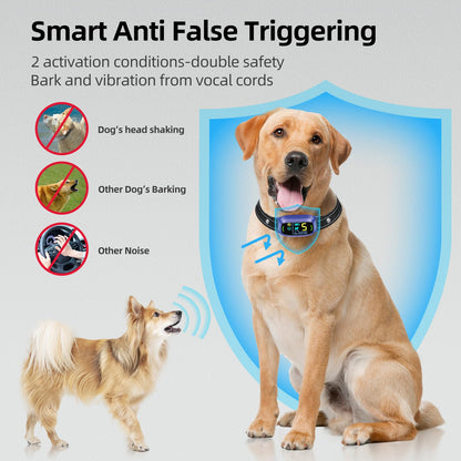 Rechargeable Dog Bark Collar with Adjustable Sensitivity Levels