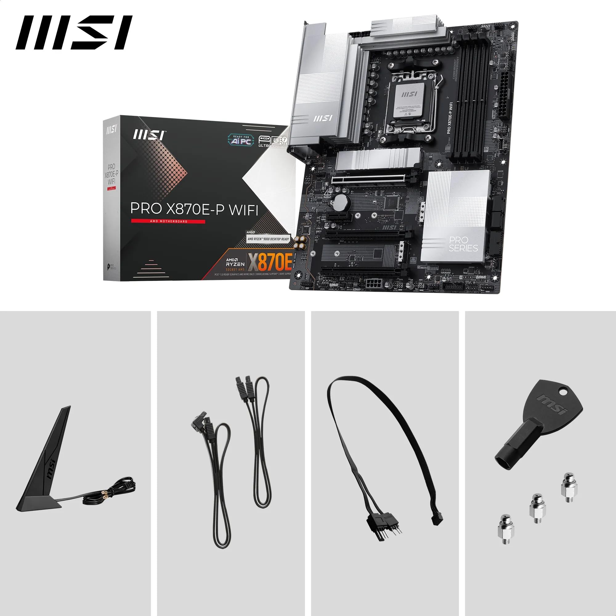 MSI MAG X870 Tomahawk WiFi Gaming Motherboard for AMD Ryzen