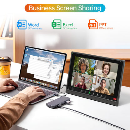 MNN 15.6 Inch Portable Monitor FHD 1080P IPS USB C HDMI