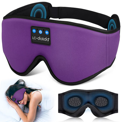 Sleep Headphones Bluetooth Eye Mask for Side Sleepers