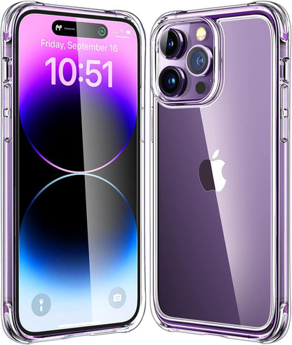 Mkeke Clear Case for iPhone 17 Pro Max Shockproof Bumper