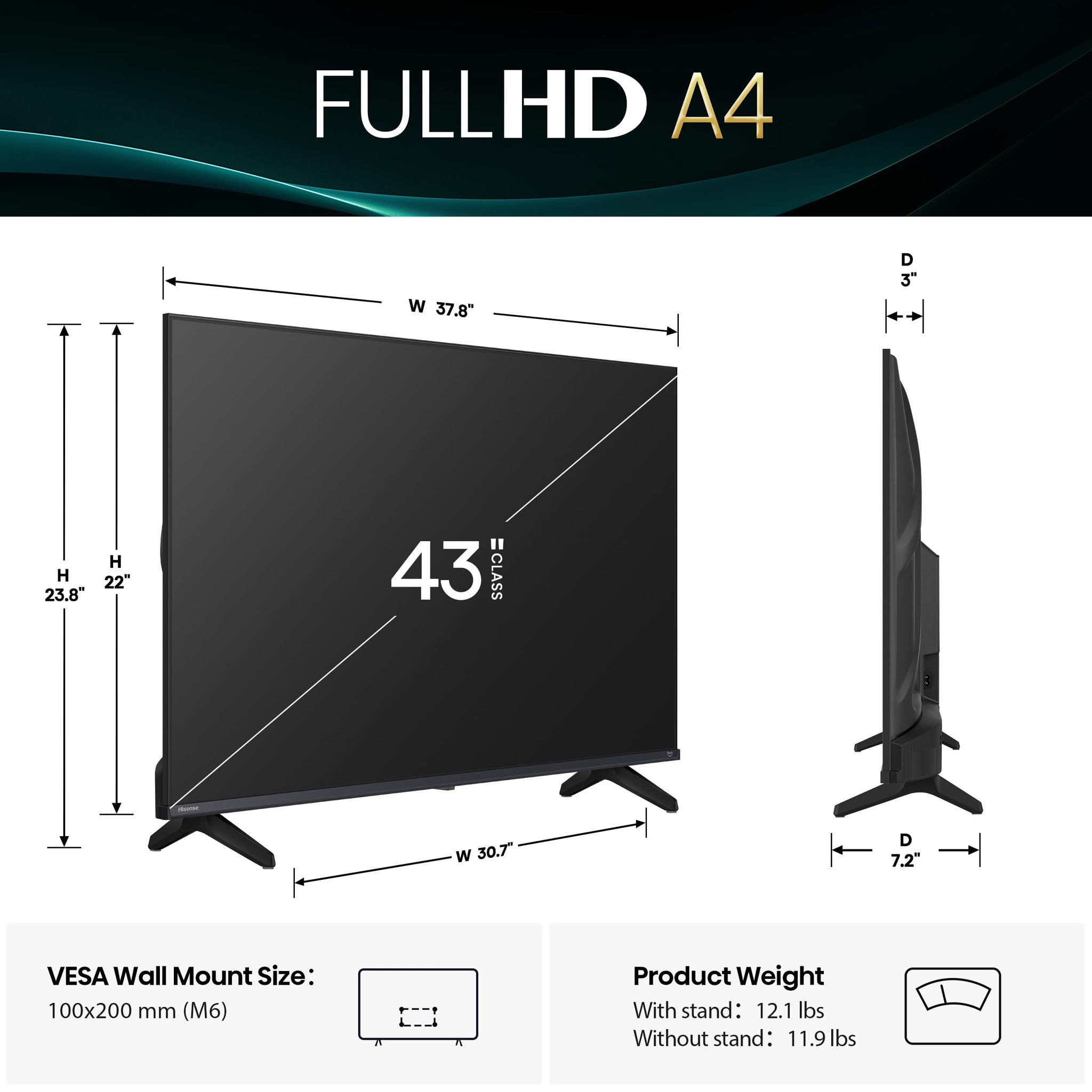 Hisense 40 Inch FHD Smart Fire TV with Alexa