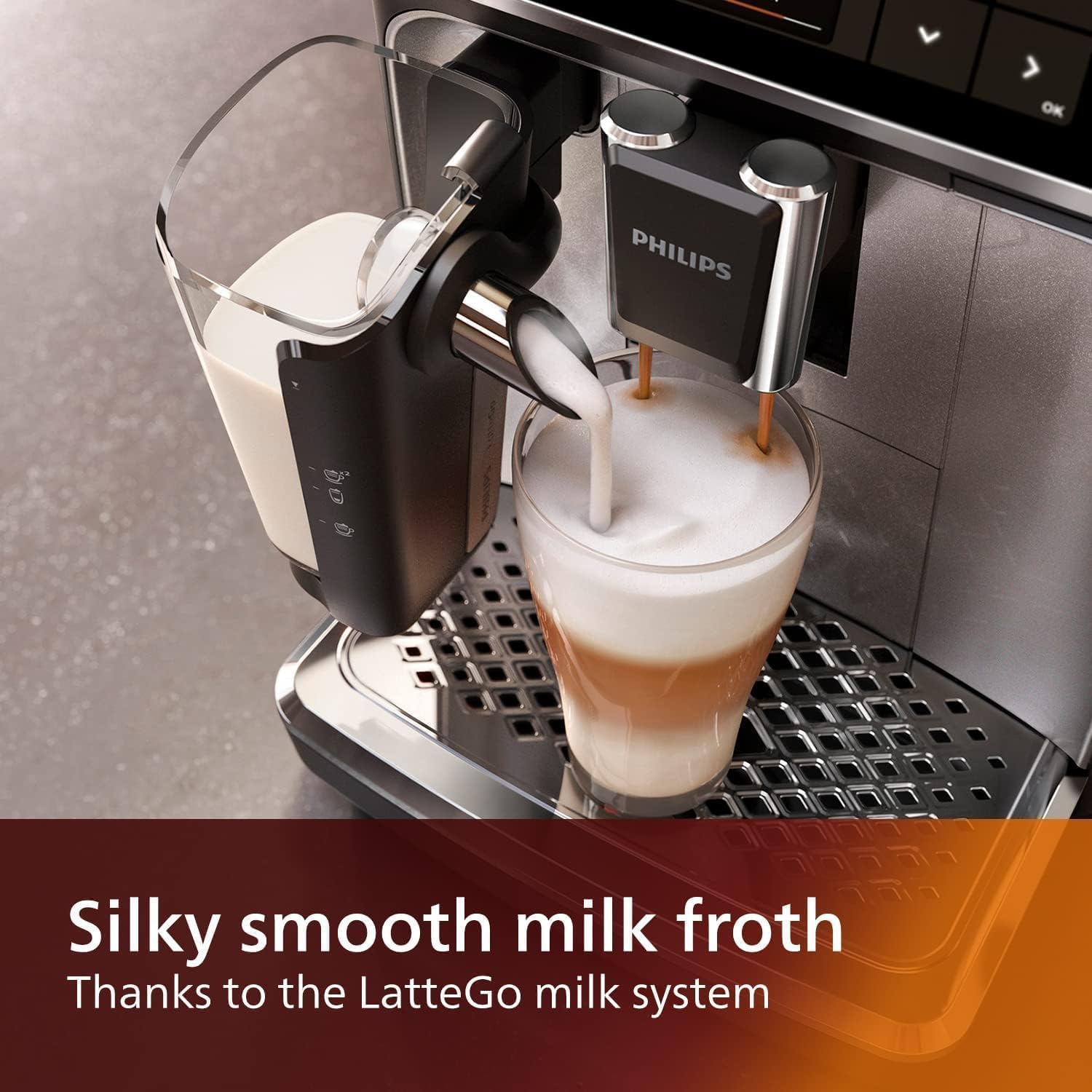 Philips 4400 Fully Automatic Espresso Machine with LatteGo
