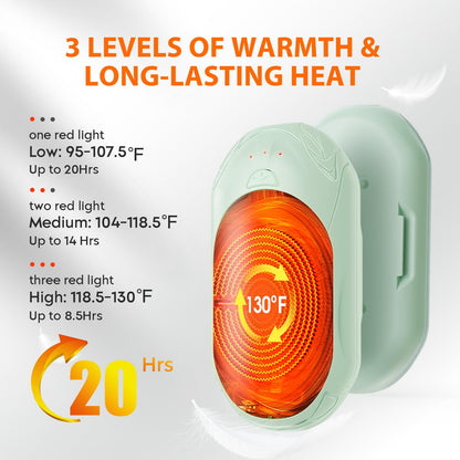 AI Hand Warmers 2 Pack Rechargeable Portable Pocket Heaters