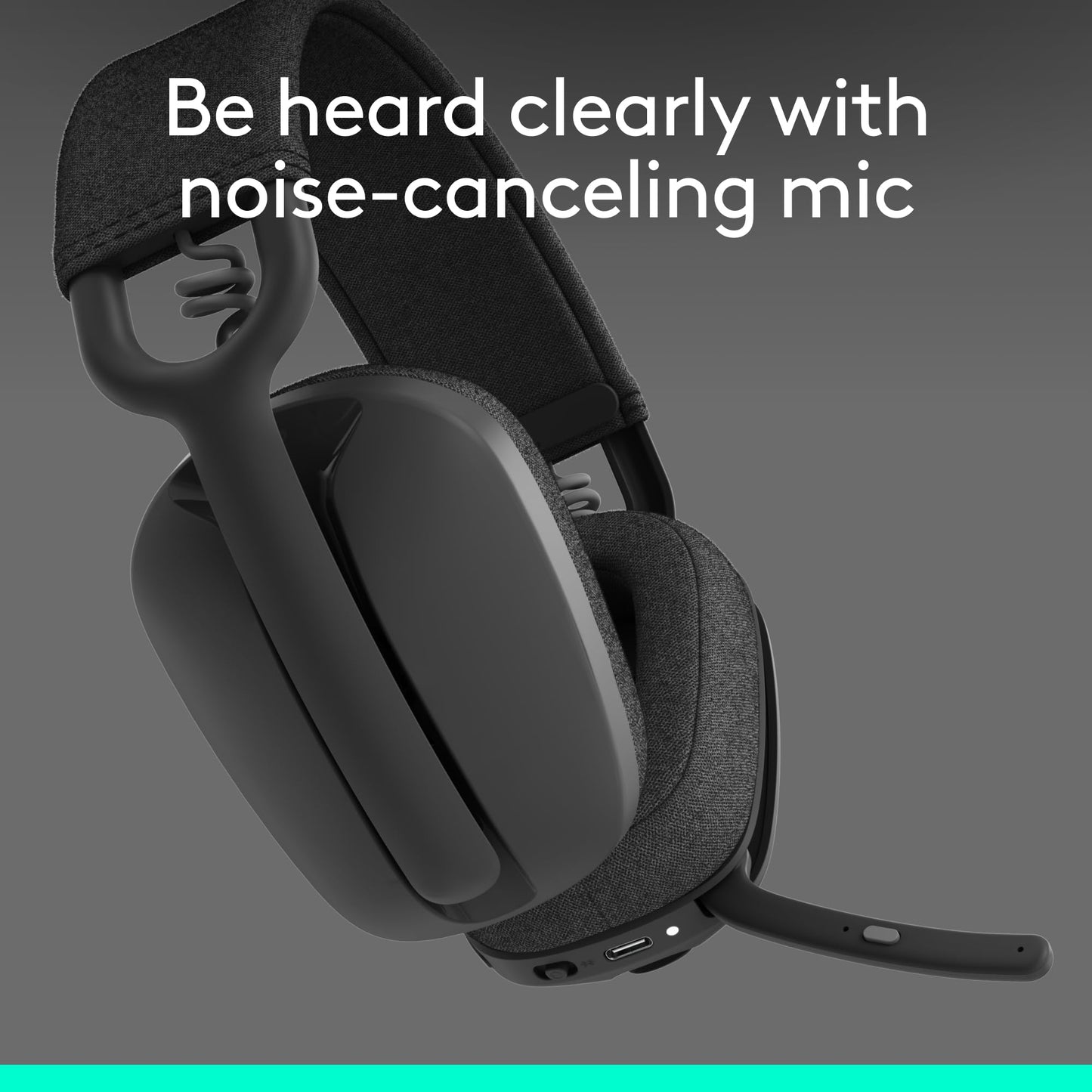 Logitech Zone Vibe 100 Wireless Headphones with Noise Canceling Microphone