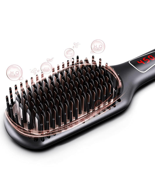 Megawise Pro Ceramic Ionic Hair Straightener Brush