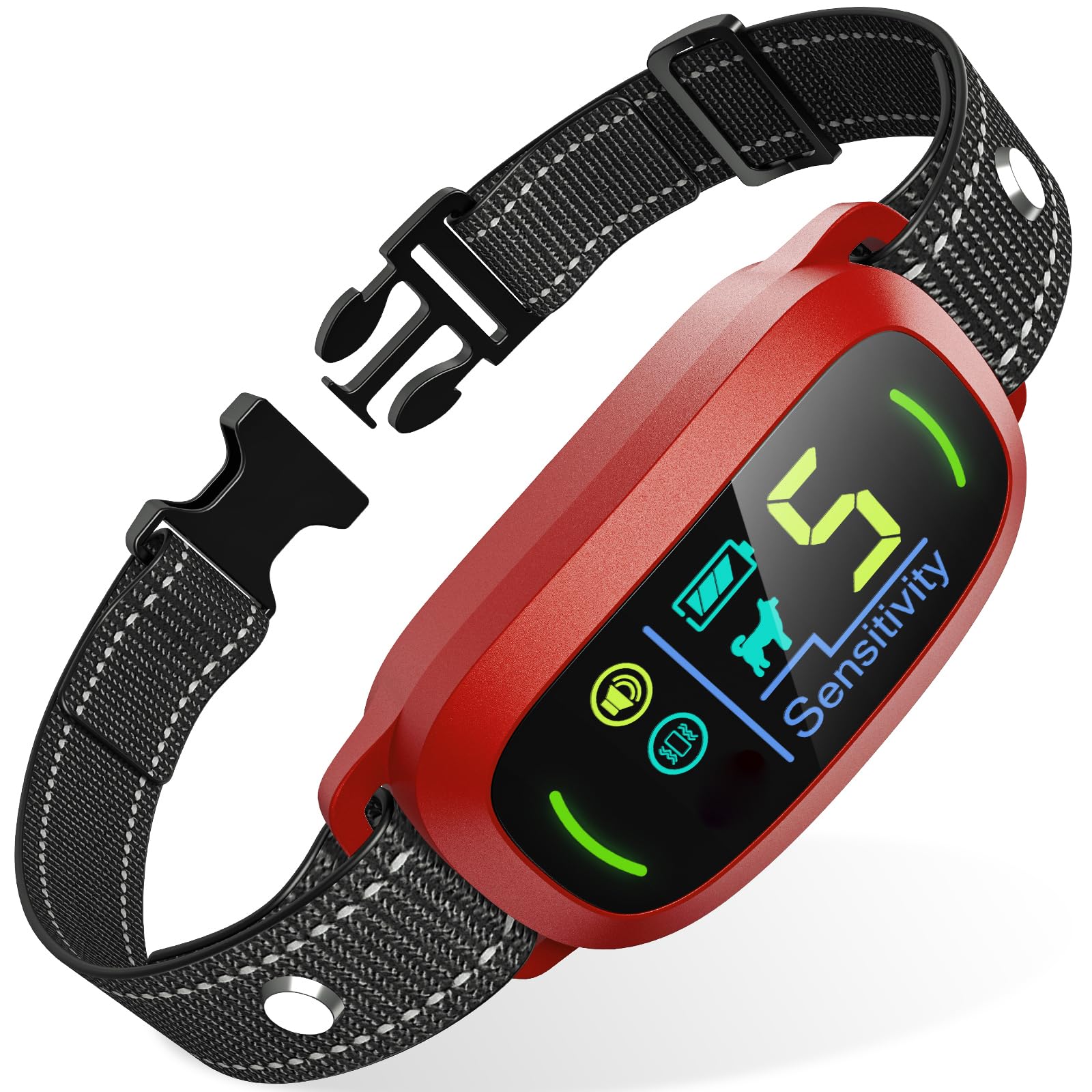 Rechargeable Dog Bark Collar with Adjustable Sensitivity Levels