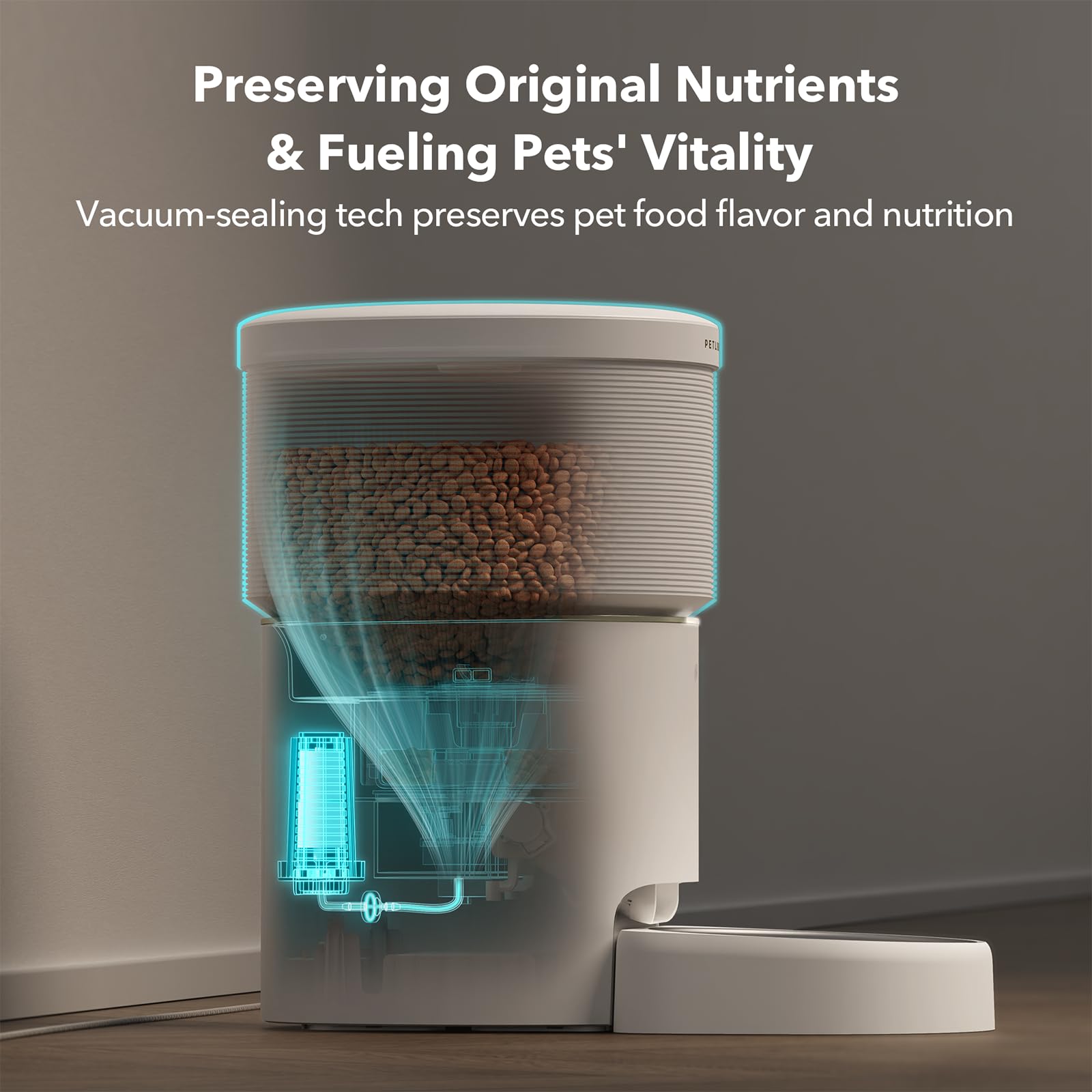 Automatic Dog Feeder with Airtight Storage for Fresh Food