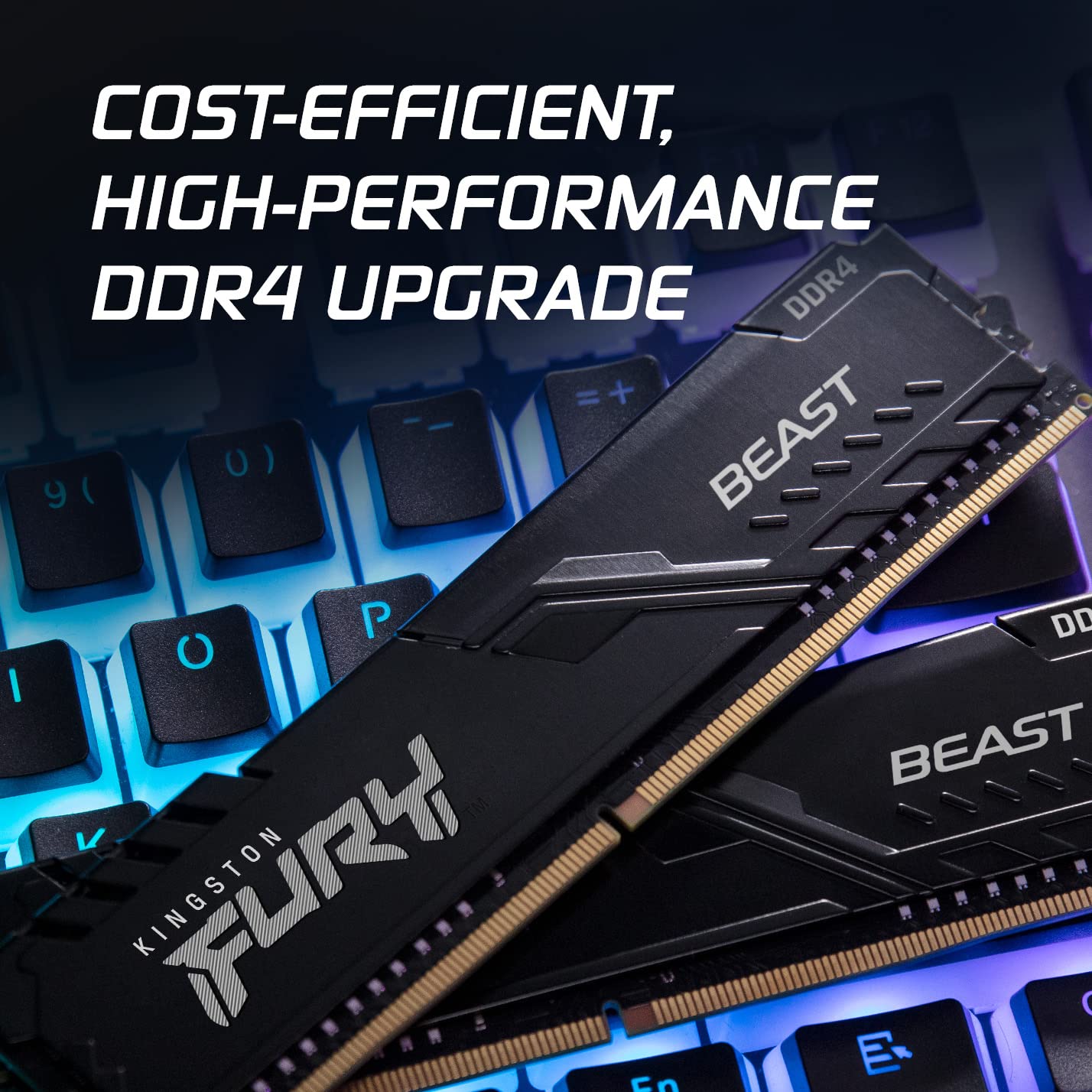 Kingston Fury Beast 32GB DDR4 Memory Kit for Gamers
