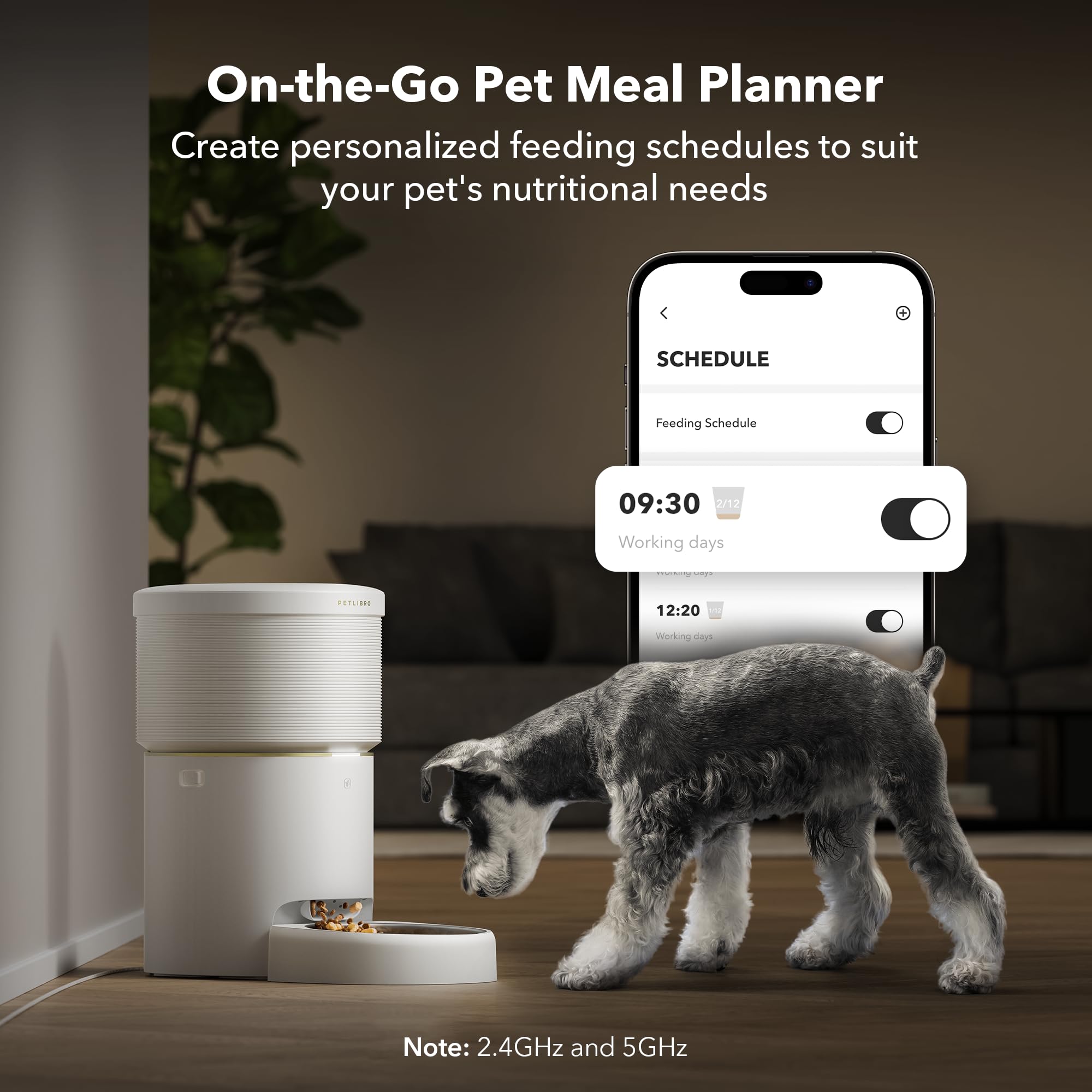 Automatic Dog Feeder with Airtight Storage for Fresh Food