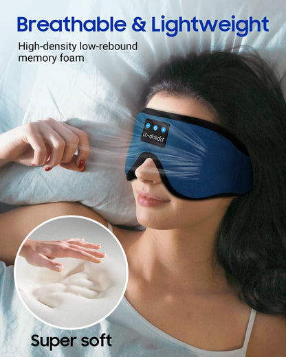 Sleep Headphones Bluetooth Eye Mask for Side Sleepers