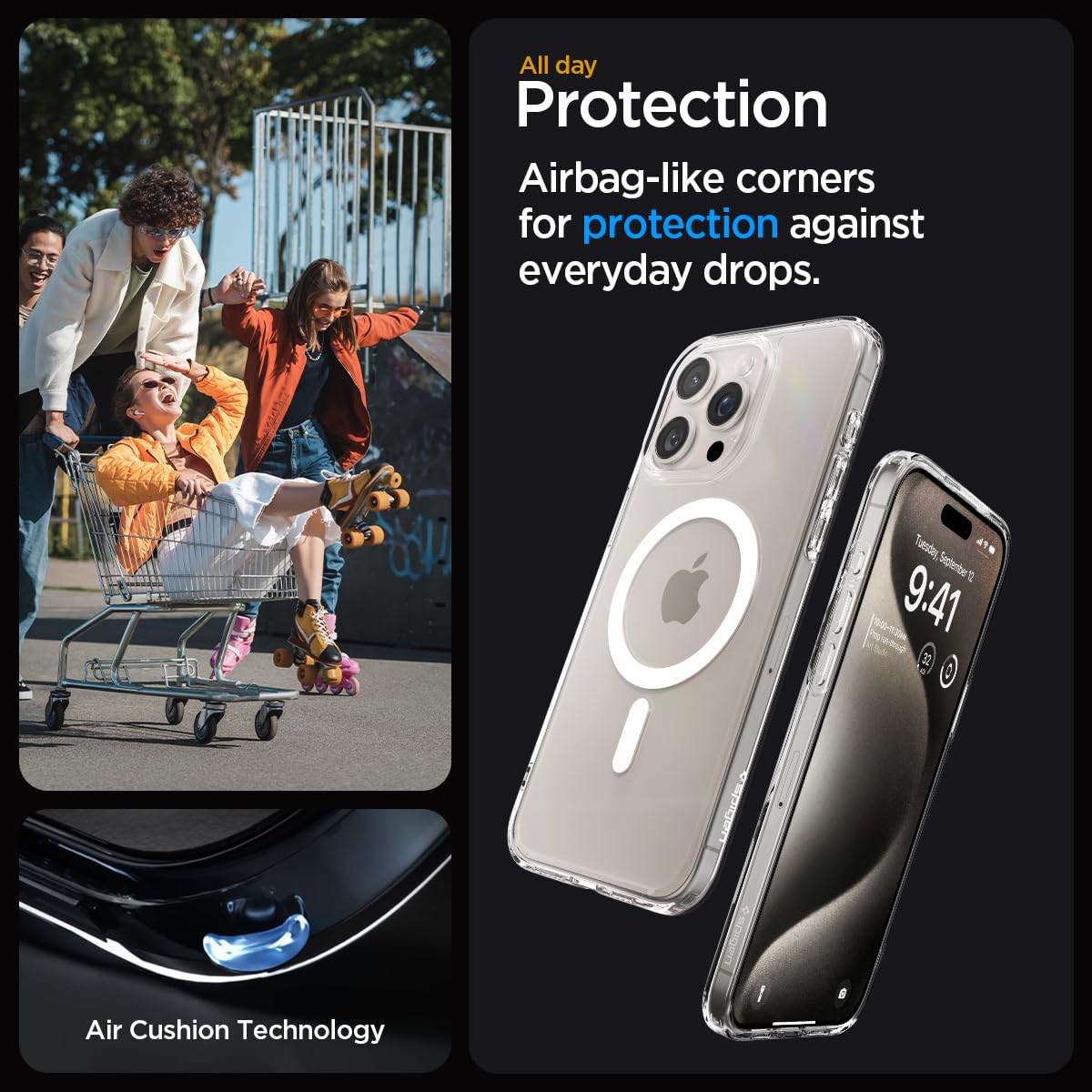 Spigen iPhone 16 Case with MagSafe Military-Grade Protection