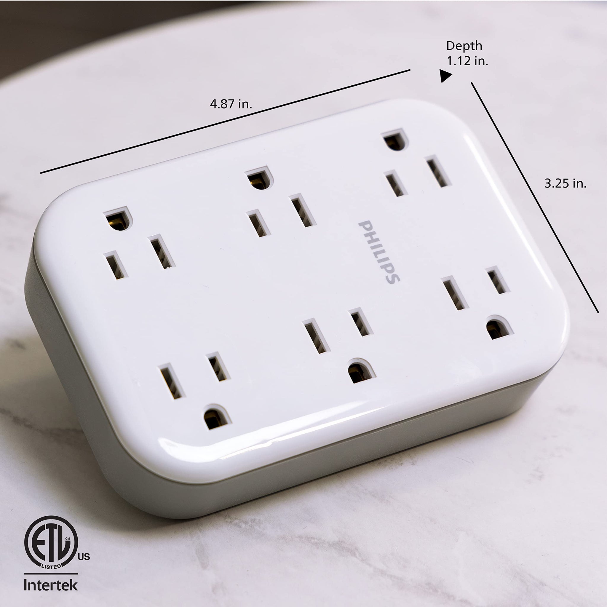 Philips EZFit 3 Outlet Surge Tap With USB Charging Now
