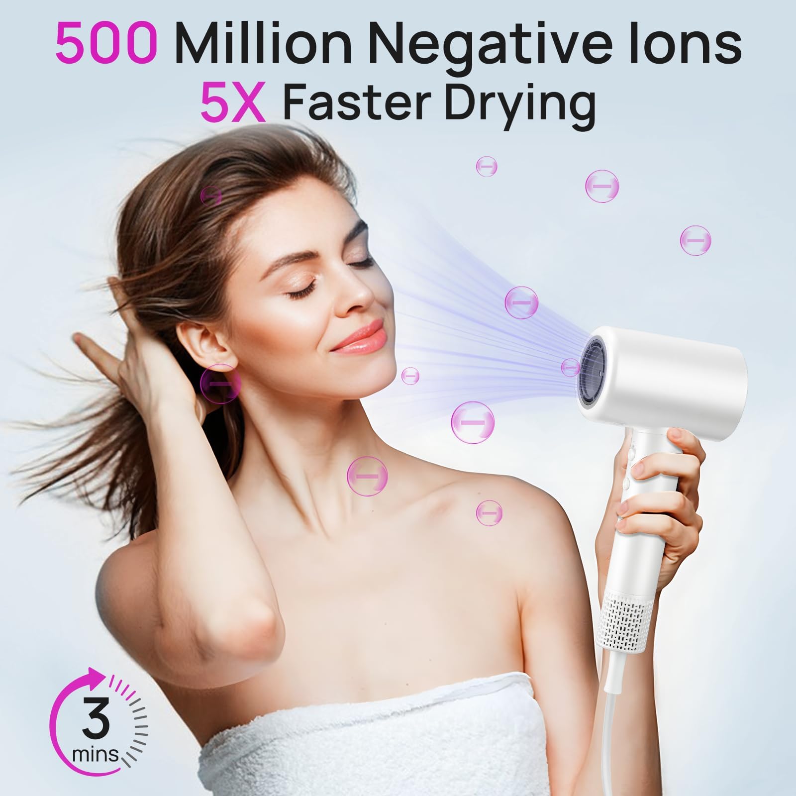 Professional Lightweight Hair Dryer for Fast Drying