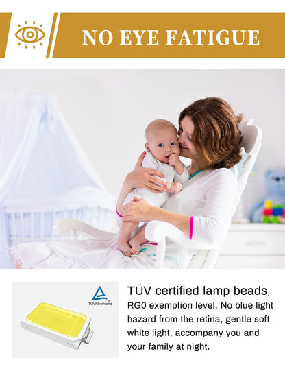 DORESshop LED Night Light 2 Pack Dusk to Dawn Dimmable