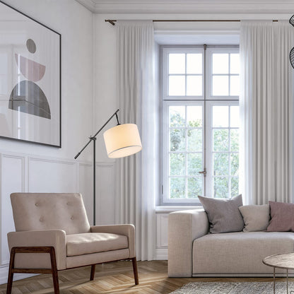 Modern 70 Inch Floor Lamp with Soft White Shade
