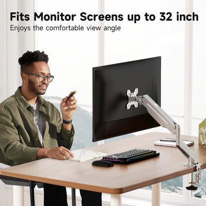 Suptek Gas Spring Monitor Arm Desk Mount Fits 17 to 32 Inch