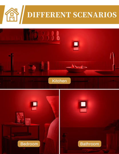 DORESshop LED Night Light 2 Pack Dusk to Dawn Dimmable