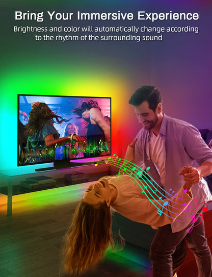 MATICOD RGB LED TV Strip With App Control MusicSync