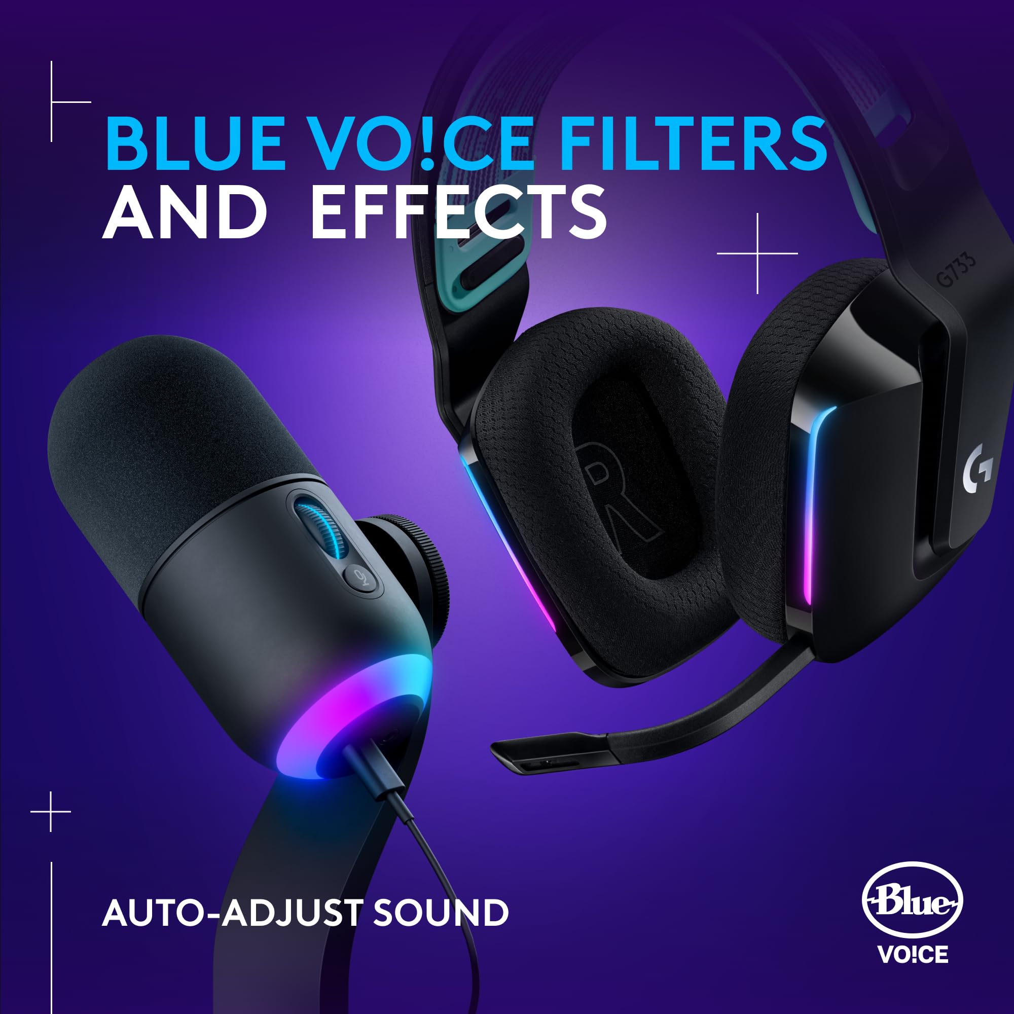 Logitech G733 Wireless Gaming Headset with Premium Audio